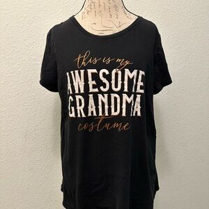 Black 'Awesome Grandma' T-Shirt